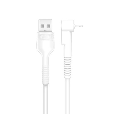 CABLE NB100 ANTI ROTURA ACODADO MICRO USB A USB BLANCO 1 METRO XO