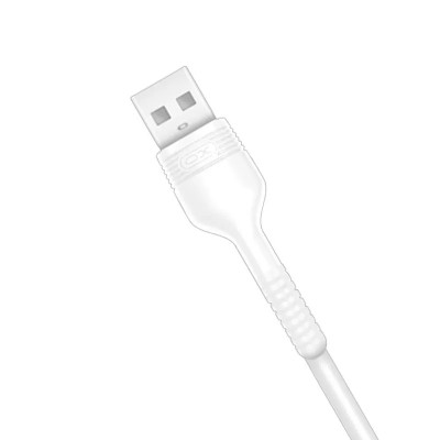 CABLE NB100 ANTI ROTURA ACODADO MICRO USB A USB BLANCO 1 METRO XO