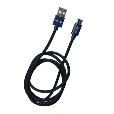 CABLE USB A MICRO USB AZUL 1 METRO VOLTEN