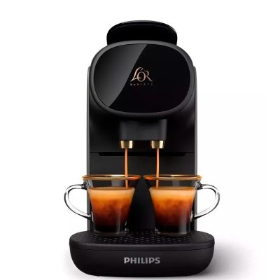 CAFETERA DE CAPSULAS 2 TAZAS 1450W NEGRA Y GRIS PHILIPS