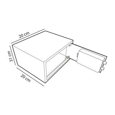 CAJA FUERTE ELECTRONICA 20X31X20 CM AIRMEC