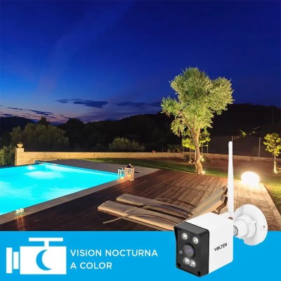 CÃMARA DE SEGURIDAD TIPO BULLET ALARMA 3MP AUDIO PROYECTOR VOLTEN