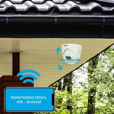 CÃMARA HD TIPO DOMO VISION NOCTURNA 8MP VOLTEN