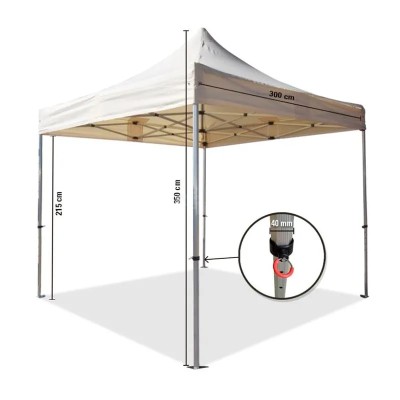 CARPA ALUMINIO BEIGE PRO 3X3 METROS LONA 300 GRS DONNA GARDEN