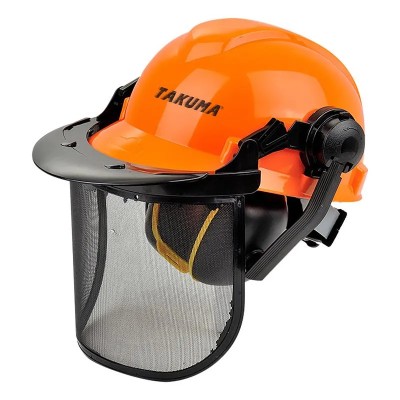 CASCO SEGURIDAD CON VISERA Y PROTECCION AUDITIVA TAKUMA