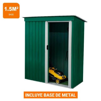 CASETA DE METAL CON PUERTA CORREDERA 89x163x182CM (1.5M2) AIRMEC