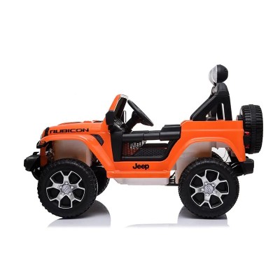 COCHE BATERIA JEEP WRANGLER RUBICON NARANJA