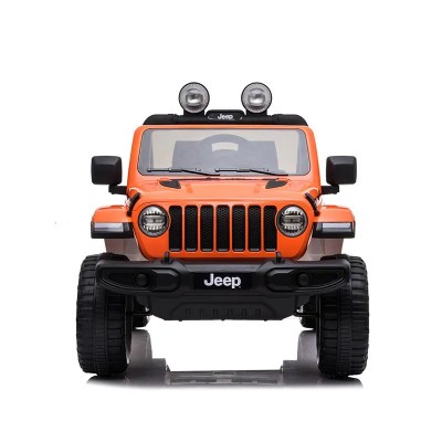 COCHE BATERIA JEEP WRANGLER RUBICON NARANJA