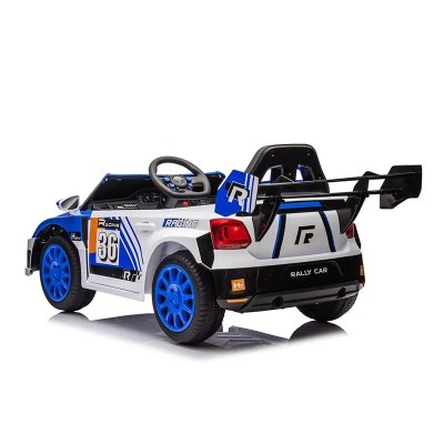 COCHE BATERIA RALLY WRC AZUL Y BLANCO