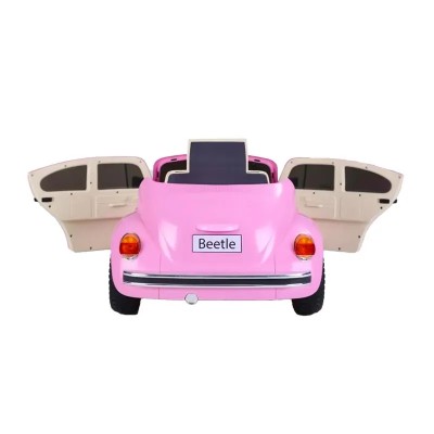 COCHE BATERIA VW BEETLE ROSA