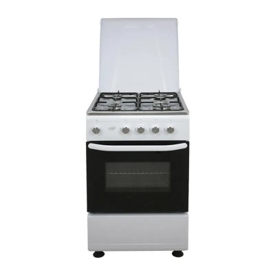 COCINA GAS + HORNO BLANCA 4 FUEGOS 50CM LARRYHOUSE