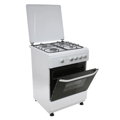 COCINA GAS + HORNO GRILL BLANCA 4 FUEGOS 60CM LARRYHOUSE