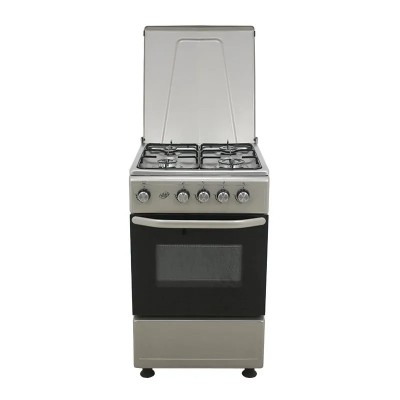 COCINA GAS + HORNO GRIS 4 FUEGOS 50CM LARRYHOUSE