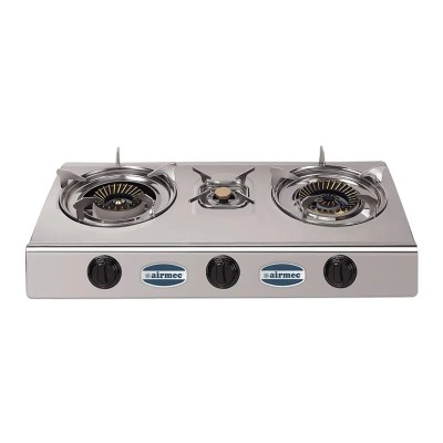 COCINA GAS 3 FUEGOS INOX AIRMEC