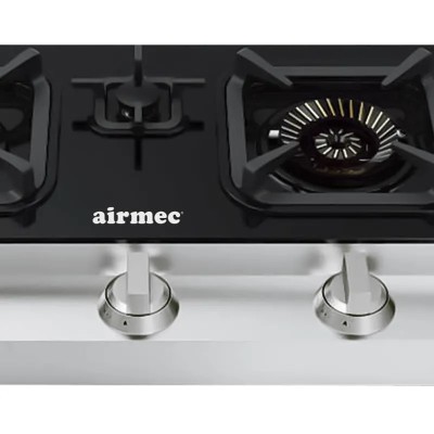 COCINA GAS CRISTAL TEMPLADO AIRMEC 3 FUEGOS