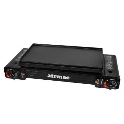 COCINA GAS DOBLE CON BOMBONA + PLANCHA AIRMEC