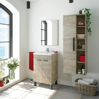 COLUMNA DE BAÑO ATHENA ROBLE ALASKA 135X51X25CM BENOTTI