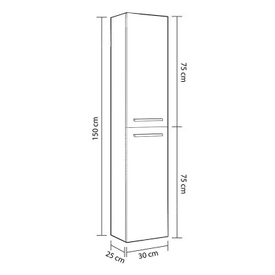 COLUMNA DE BAÃO ROBLE ALASKA 150X30X25CM BENOTTI