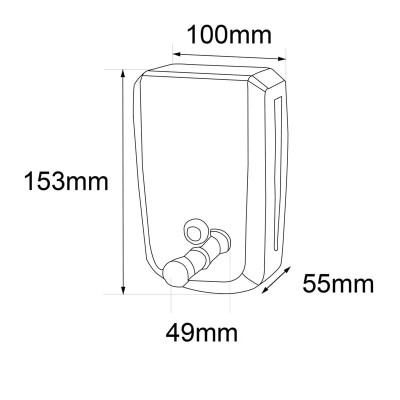 DISPENSADOR DE JABON 500ML BENOTTI