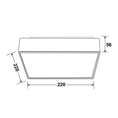 DOWNLIGHT CUADRADO 12W SERIE CIRCON AIRMEC