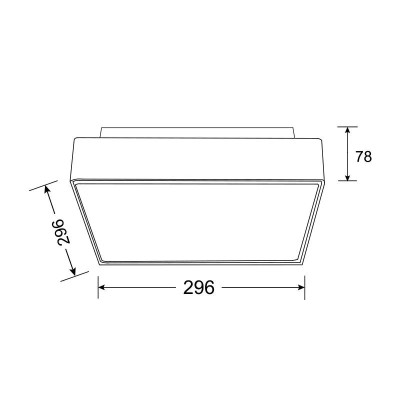 DOWNLIGHT CUADRADO 16W SERIE CIRCON AIRMEC