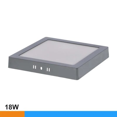 DOWNLIGHT CUADRADO GRIS SOBREPUESTO 18W LUZ FRÃA AIRMEC