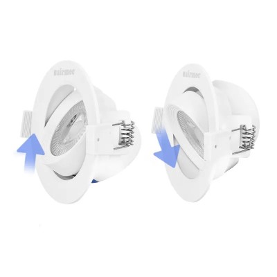 DOWNLIGHT LED 7W REDONDOS LUZ FRÍA REGULABLE PACK 2 PCS AIRMEC