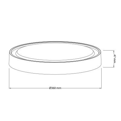 DOWNLIGHT REDONDO 24W SERIE RUBI AIRMEC