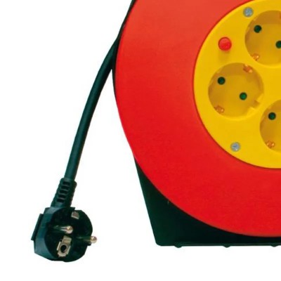 ENROLLADOR DE CABLE 10 MTS 3X1.5mm VOLTEN