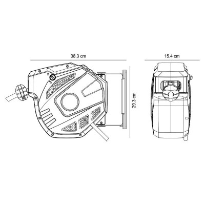 ENROLLADOR MANGUERA AIRE PARED FARGO TOOLS 10+1 MTS