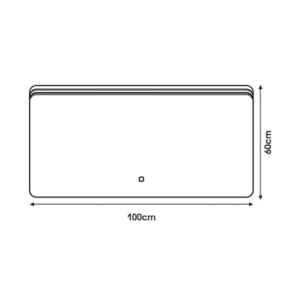 ESPEJO DE BAÑO LED 100X60 CM SERIE BUCAREST BENOTTI