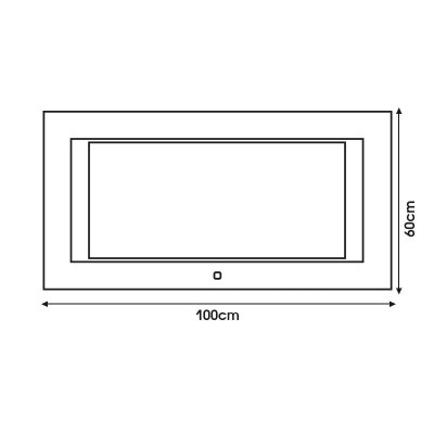 ESPEJO DE BAÑO LED 100X60 CM SERIE TALLIN BENOTTI