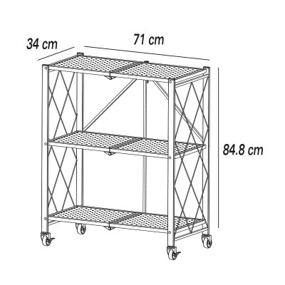 ESTANTERIA MOVIL PLEGABLE 71X34X84.8 CM LARRYHOUSE