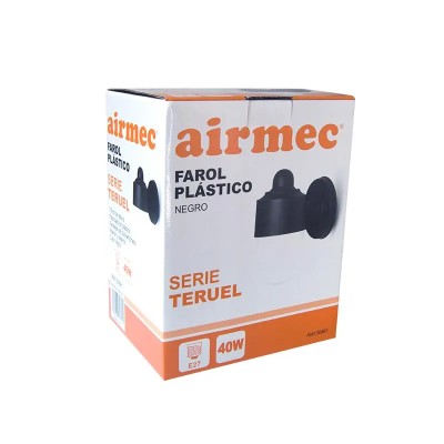 FAROL PLÁSTICO NEGRO SERIE TERUEL AIRMEC