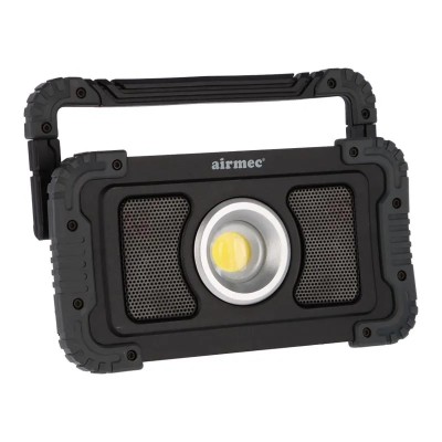 FOCO LED RECARGABLE 20W 1.400 LUMENS LUZ FRÍA CON ALTAVOZ AIRMEC