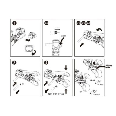 HERRAMIENTA PELACABLES UNIVERSAL RG59 UTP/STP EQUIP