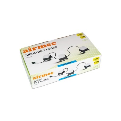 JUEGO 3 LUCES 8W 1.500 LUMENS AIRMEC