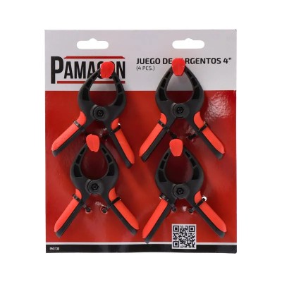 JUEGO 4 PCS SARGENTOS 4" PAMACON