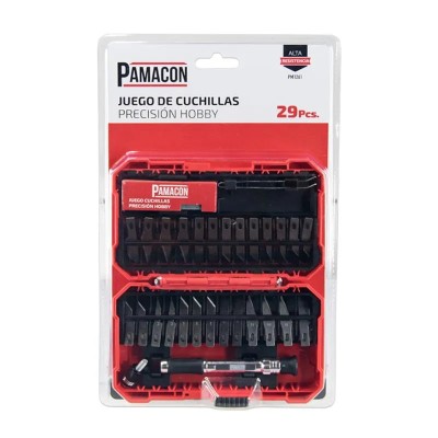 JUEGO CUCHILLAS PRECISION HOBBY 29 PCS PAMACON