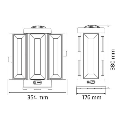 LINTERNA LED COLGANTE PAMACON 50W 5.000 LUMENS