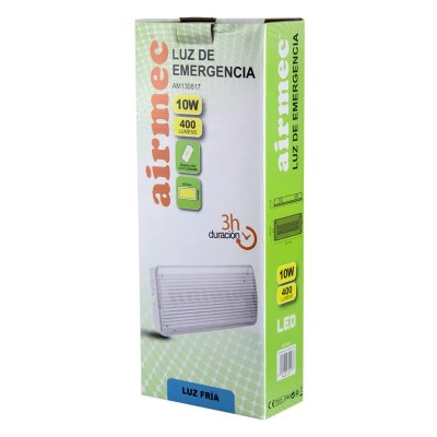 LUZ DE EMERGENCIA 10W 400 LUMENS LUZ FRÍA AIRMEC