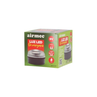 LUZ LED DE EMERGENCIA 9V LUZ DE FLASH ÃMBAR Y LUZ BLANCA AIRMEC