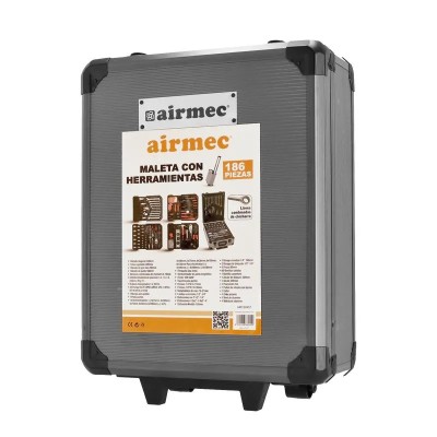 MALETA DE HERRAMIENTAS 186 PCS + LLAVES CHICHARRA AIRMEC