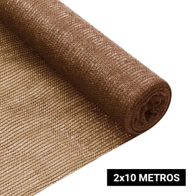 MALLA DE SOMBREO MARRON 2X10 MTS DONNA GARDEN