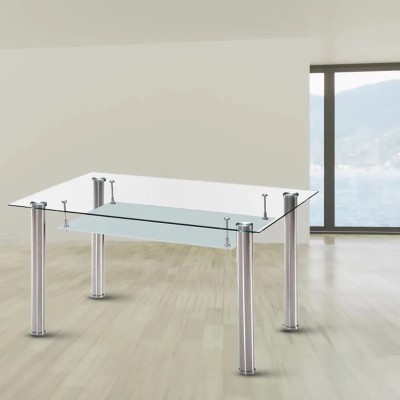 MESA DE COMEDOR DE CRISTAL 75X140X80CM SERIE ALABAMA MOMI