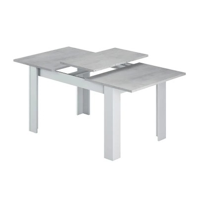 MESA DE COMEDOR EXTENSIBLE 78X140X90CM BL. ARTIK/CEMENTO MOMI