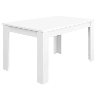 MESA DE COMEDOR KENDRA EXTENSIBLE BLANCO BRILLO MOMI