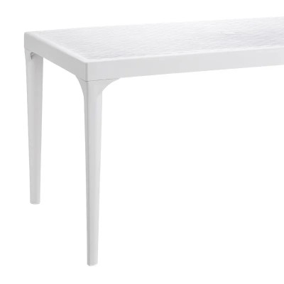 MESA RESINA 150X74X90CM SERIE OSLO BLANCO BICA