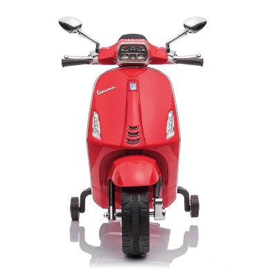 MOTO BATERIA VESPA ROJA