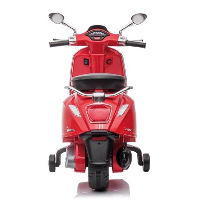 MOTO BATERIA VESPA ROJA